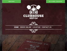 Tablet Screenshot of clubhousepizzeria.com
